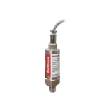 Wellkonix pressure transmitter with rugged metal housing for industrial automation applications.